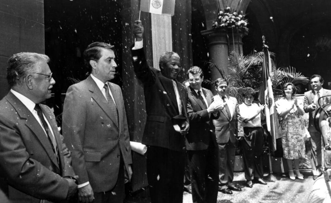 Nelson Mandela in Mexico in 1991 – Photo: File Photo/EL UNIVERSAL