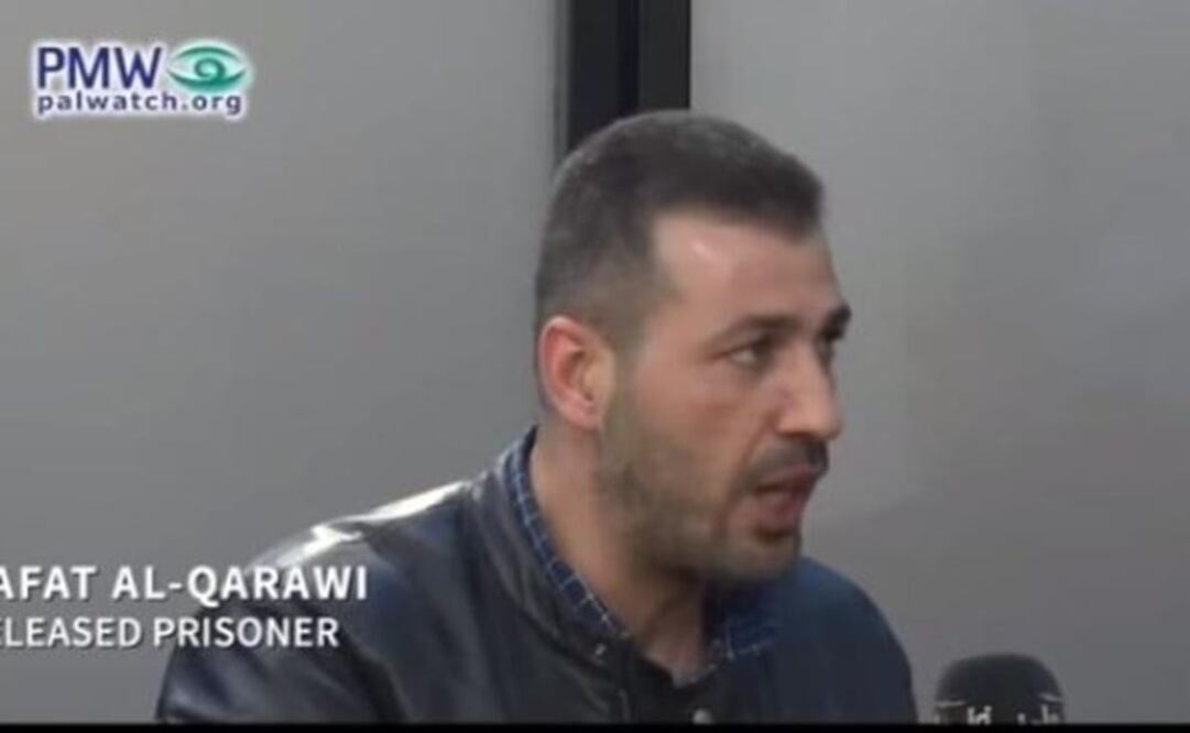 Rafat Al-Qarawi estuvo en una prisión de Israel. FOTO: Canal Oficial de Televisión de Palestina