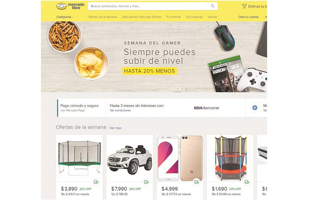 Tráfico. Mercado Libre promedió 11 millones de visitas diarias en el Hot Sale, lo que produjo un alza de 55% de compradores primerizos. Foto: ARCHIVO EL UNIVERSAL