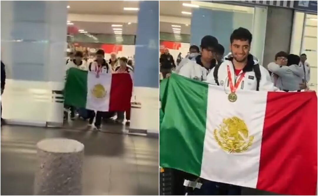 A través de X, se compartió el video donde se observa el recibimiento de los jóvenes con todo y matraca. Foto: X