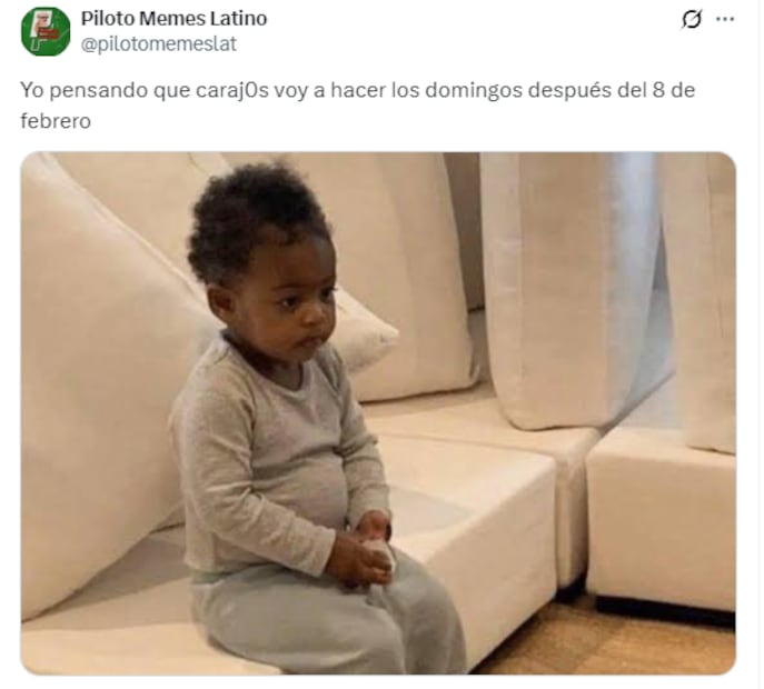 Memes del arranque de febrero de 2026. Foto: X