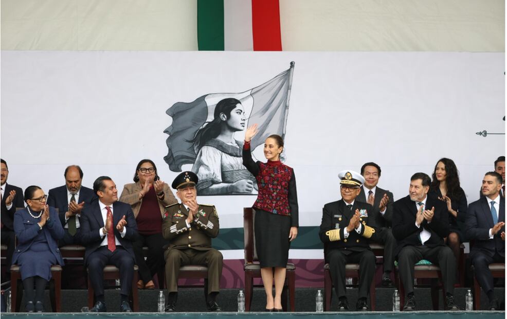 Al conmemorar el 114 Aniversario de la Revolución Mexicana, la presidenta de la República afirmó que México es un país libre, soberano, independiente, solidario, generoso y democrático que no olvida de dónde venimos. Foto: Diego Simón Sánchez/EL UNIVERSAL