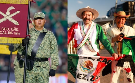 Ejército Mexicano controla el miedo entre los aficionados del México vs Islandia