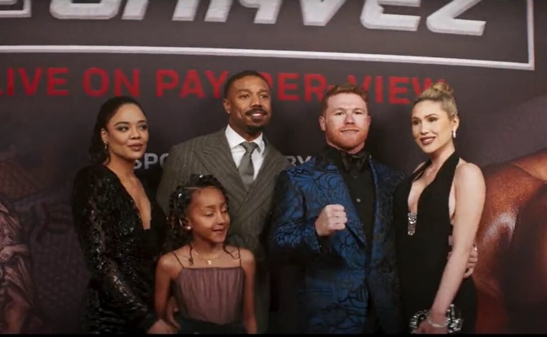 Canelo Álvarez en el adelanto de la tercera película de Creed III - FOTO: Especial