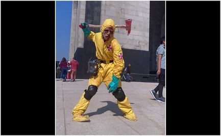Marcha zombie 2022: muertos vivientes invaden el Monumento a la Revolución