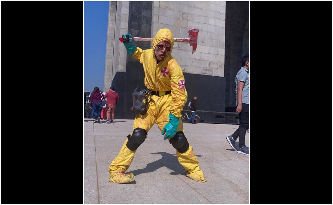 Marcha zombie 2022: muertos vivientes "invaden" el Monumento a la Revolución. Foto: Mario Andrés Dorantes Landeros / EL UNIVERSAL 