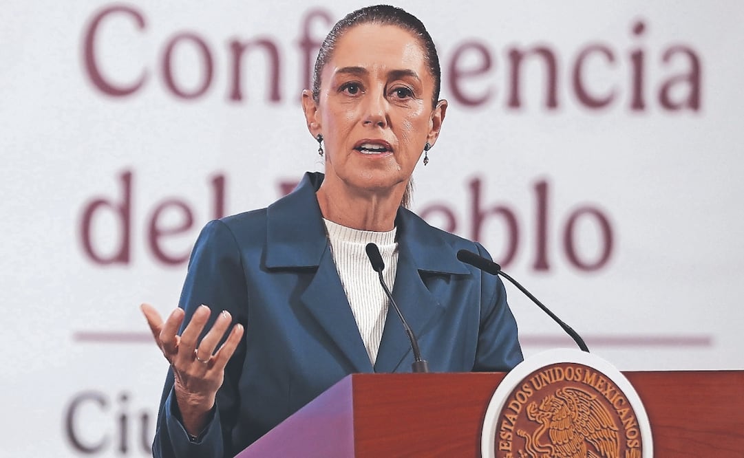 Claudia Sheinbaum señaló que el expresidente Andrés Manuel López Obrador es un hombre íntegro y eso lo sabe el pueblo de México. Foto: de BERENICE FREGOSO. EL UNIVERSAL