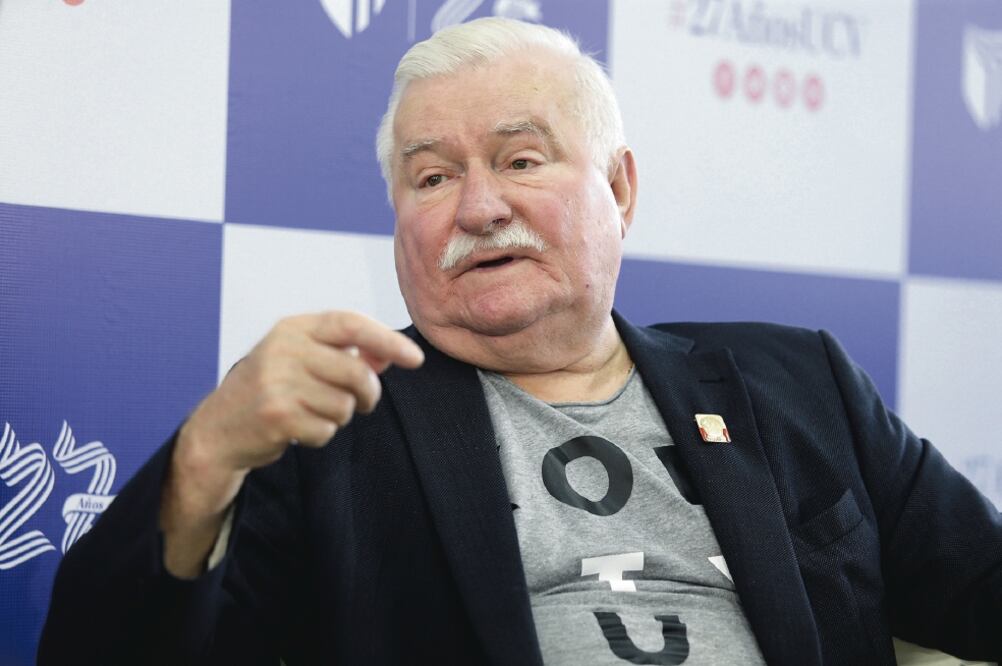 Lech Walesa Premio Nobel de la Paz, ex presidente de Polonia (ALONSO CHERO. EL COMERCIO)