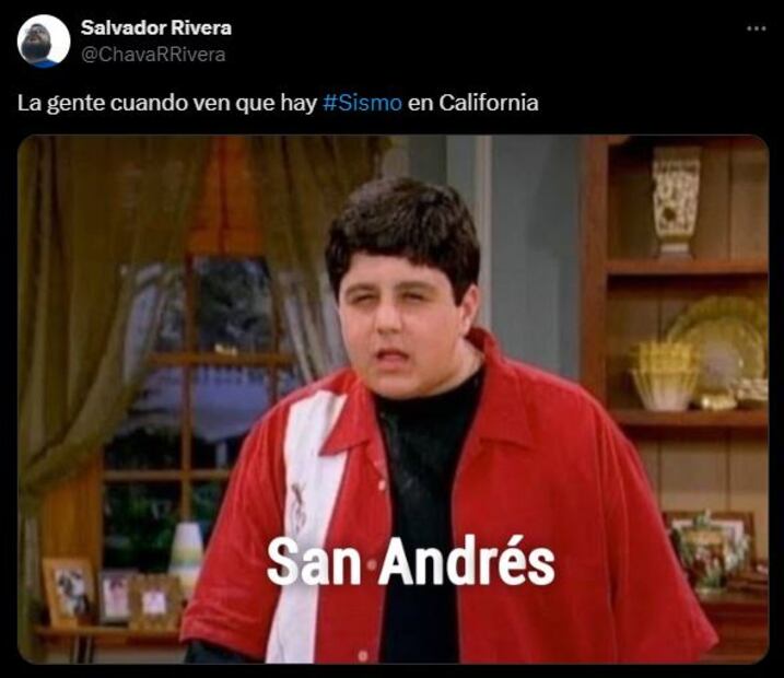 Los mejores memes que dejó el sismo de 7.0 en California. Foto: Captura de pantalla