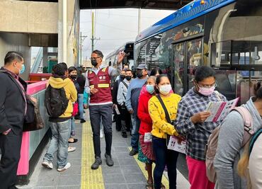 Pese a largas filas, usuarios prefieren Trolebús ante cierre parcial de la Línea 1