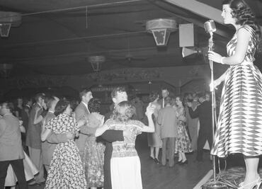 Así eran las cenas baile de diciembre