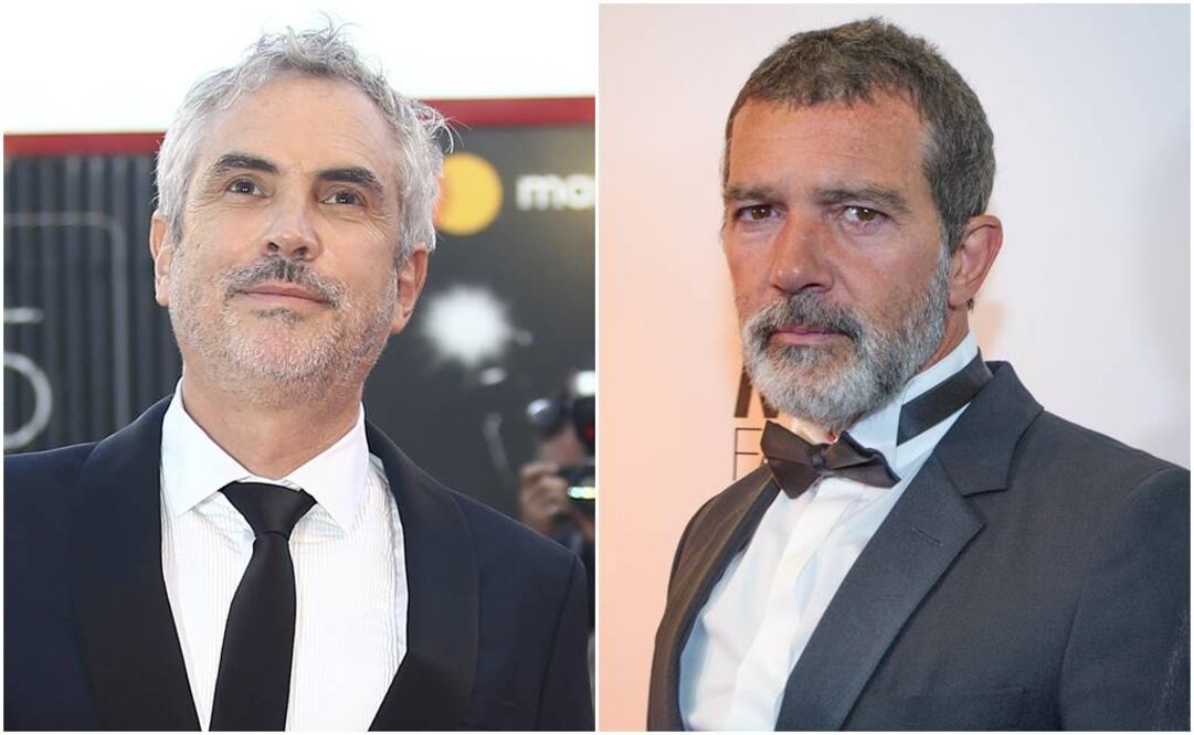 Los Globos de Oro reparten estatuillas a lo mejor del cine y la televisión. Alfonso Cuarón y Antonio Banderas. Foto: Archivo