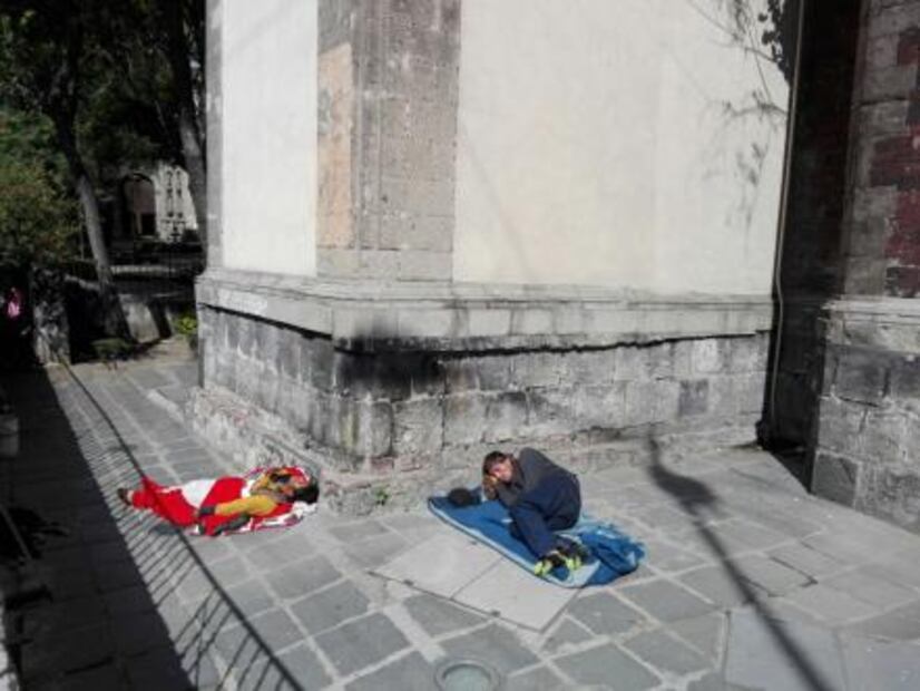 La descuidada Plaza de la Santa Veracruz