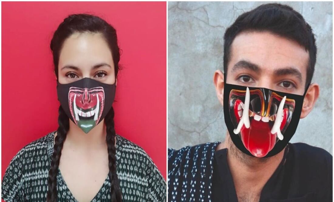 The masks produced by Fernández and the artisans are reusable, ecological, and hand-made - Photo: Taken from Carla Fernández's Instagram account