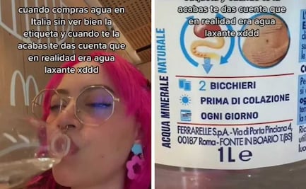 Compra agua embotellada en su viaje a Italia; era un laxante  