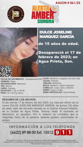 Alerta Amber: Buscan en Sonora a Dulce Joseline y a Nancy Karenia de 15 y 13 años de edad
