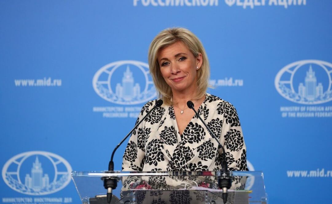 Portavoz del Ministerio de Exteriores de Rusia, María Zajárova. Foto: Twitter @mae_rusia