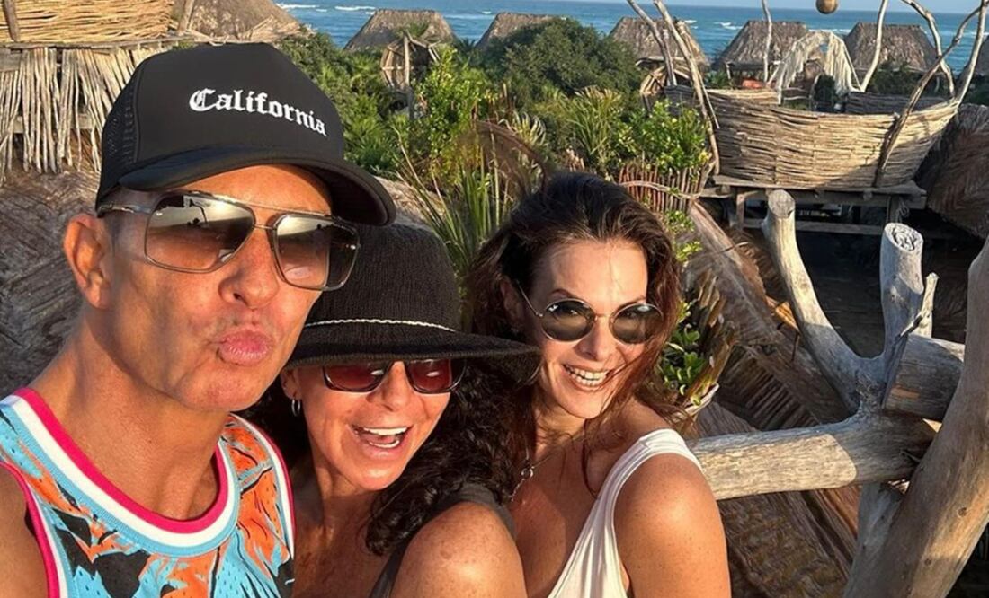Erik Rubín, Mariana Garza y Alix Bauer se la pasaron de lindo en Tulum