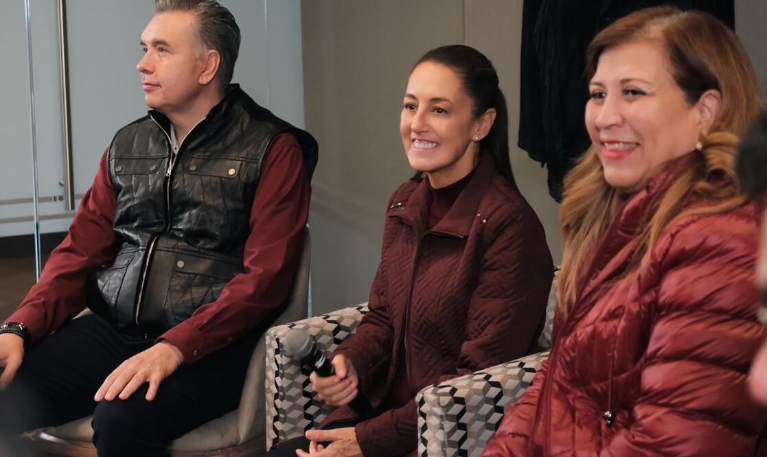 Claudia Sheinbaum en su visita a Apodaca, Nuevo León