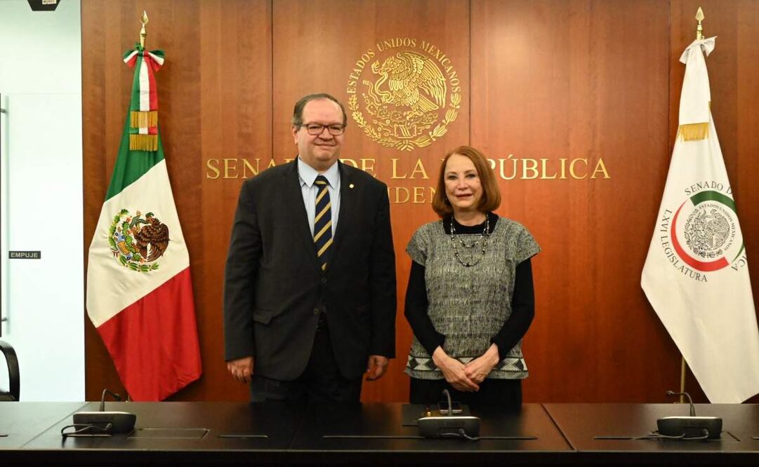 El rector de la UNAM, Leonardo Lomelí, en el Foro por la celebración del Día Mundial de la Filosofía del Senado de la República este miércoles 19 de noviembre de 2025. Foto: Especial