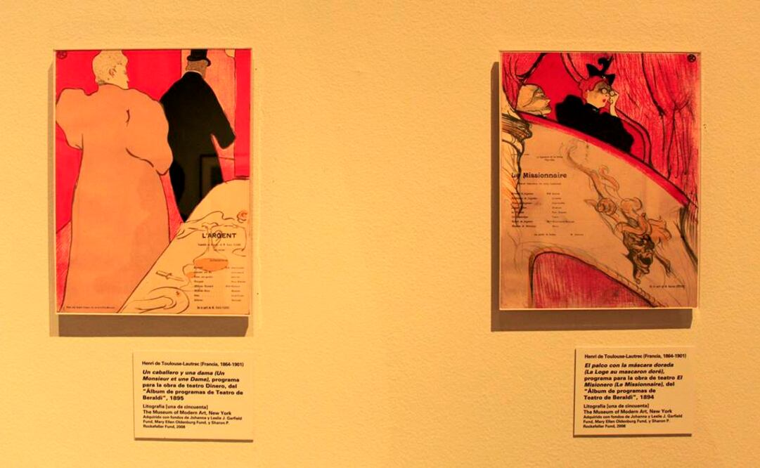 Toulouse-Lautrec fue un aristócrata que pasó gran parte de su vida en bares, cafés, teatros y lugares de moda de París, lo que reflejó en su trabajo. FOTO: Nadya Murillo. EL UNIVERSAL.