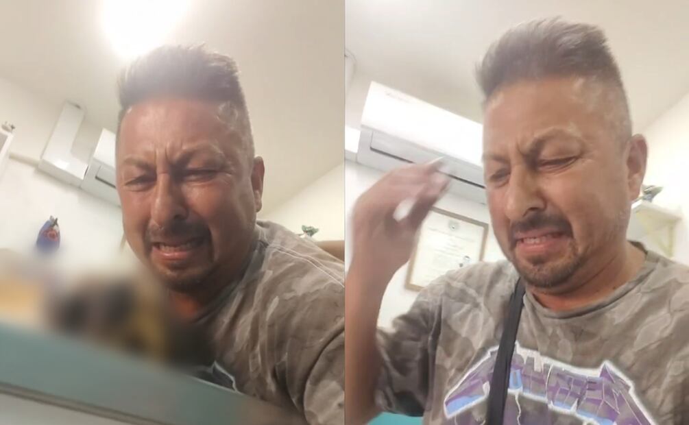 Héctor Hernández compartió la noticia en un emotivo y desgarrador video, en el que se le aprecia severamente afectado por el fallecimiento de su mascota. Foto: Facebook