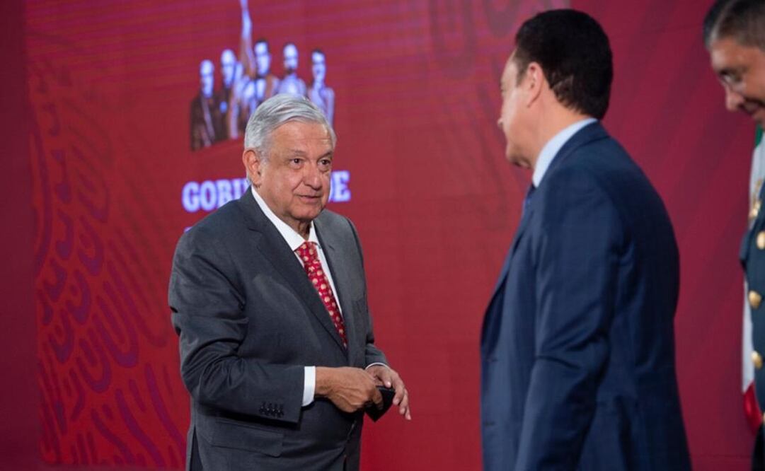 Fayad asistió a la conferencia de prensa matutina del presidente López Obrador el pasado 18 de marzo / Foto: Cortesía Presidencia
