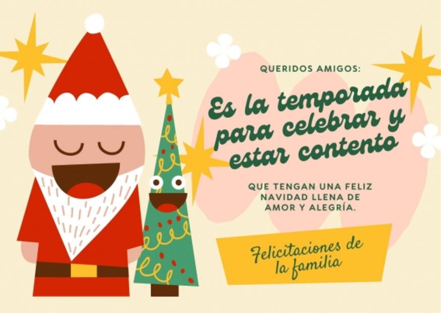 Felicitaciones navideñas para enviar por WhatsApp