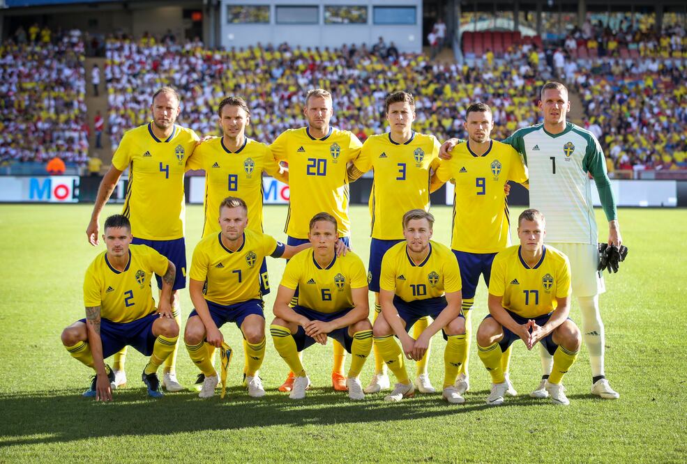 En la foto: Selección de Suecia (EFE)
