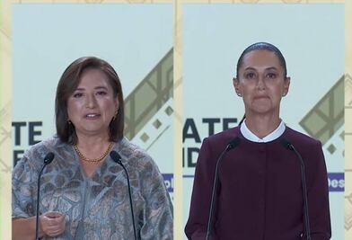 Claudia defiende logros de AMLO; Xóchitl la ataca