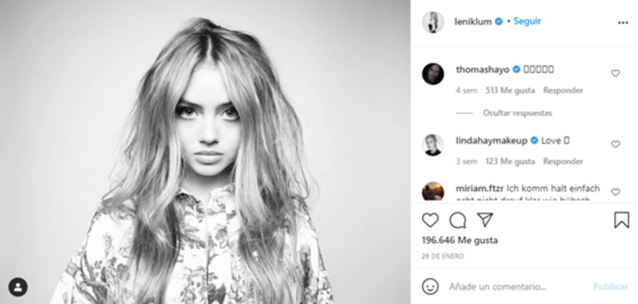 Ella es Leni, hija de Heidi Klum y la nueva promesa entre las top models