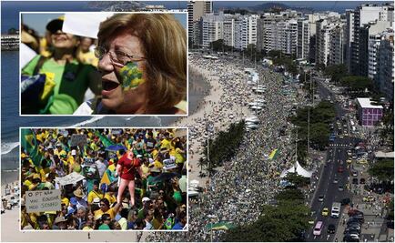 Protestan miles por juicio político contra Dilma Rousseff