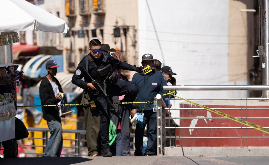 Ataque armado en Plaza Bicentenario de Zacatecas deja un muerto. Foto: Diana Valdez / EL UNIVERSAL
