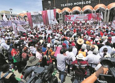 Candidaturas, por encuestas, insiste Morena