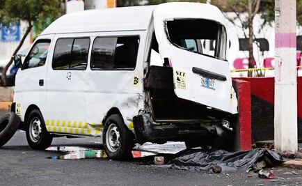 Choque entre combis deja un muerto y 4 heridos en Neza