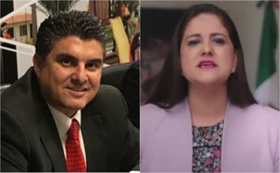 Miguel Ernesto Pompa Corella, secretario de Gobierno de Sonora; y Célida López Cárdenas, alcaldesa de Hermosillo. Fotos: Twitter @PUROPOTRILLO y @CelidaLopezc