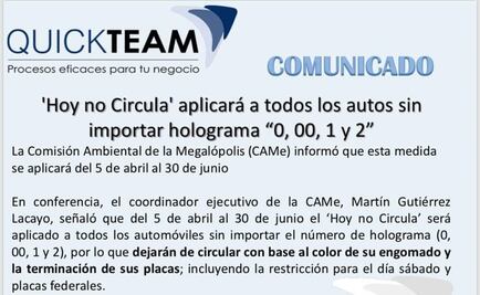 Hoy no circula obligatorio, nuevo engaño #FakeNewsDelDía