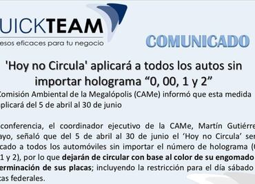 Hoy no circula obligatorio, nuevo engaño #FakeNewsDelDía