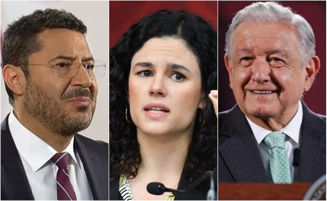 Martí Batres, Luisa Alcalde y AMLO fueron dirigentes nacionales de Morena. Foto: EL UNIVERSAL