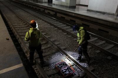 Cambiarán rieles y durmientes en las curvas de parte subterránea