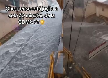 Bajada del Diablo en CDMX parece cascada; lluvias intensas dejan impactante escena que se viraliza