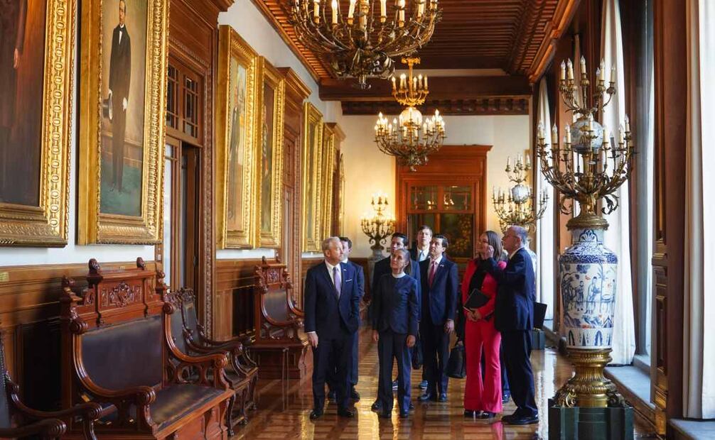 Reunión de la presidenta Claudia Sheinbaum Pardo con la secretaria de Agricultura de Estados Unidos, Brooke Rollins en Palacio Nacional. Foto: Especial