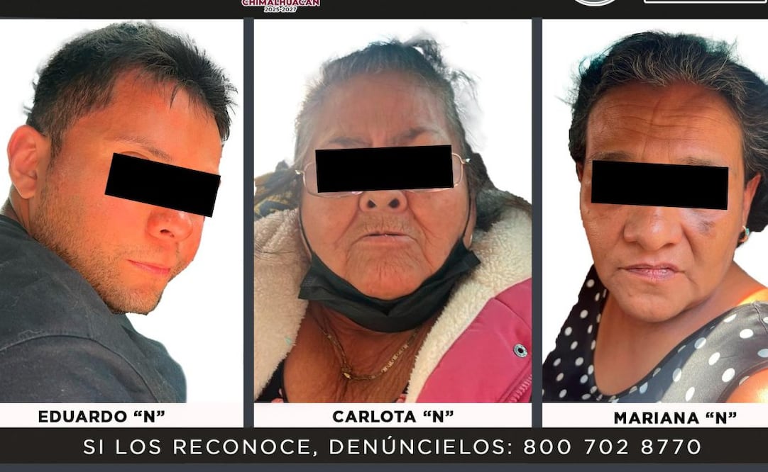 Carlota "N" y sus dos hijos fueron trasladados a un penal en el municipio de Chalco, Estado de México. Foto: Especial