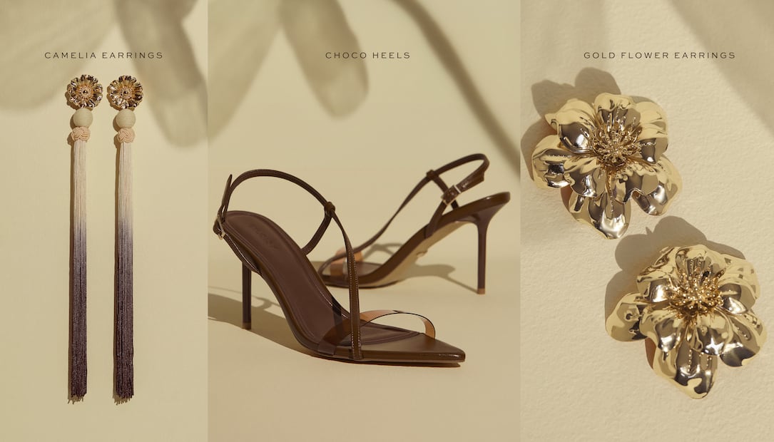Los accesorios de la colección Legado de Studio F destacan por tonos marrones y dorados. Foto: Cortesía Studio F