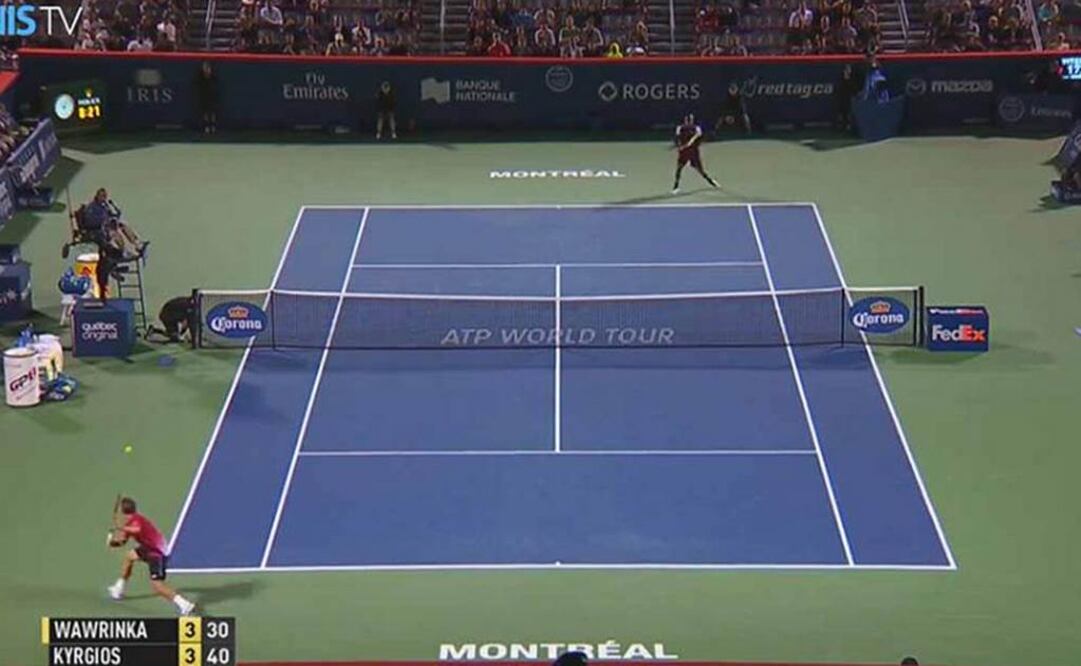 Stanislas Wawrinka durante su juego contra Nick Kyrgios Tomada de: @ATPWorldTour