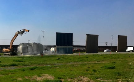 EU comienza a demoler prototipos del muro fronterizo