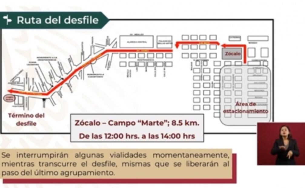 Así será el desfile de la Revolución Mexicana
