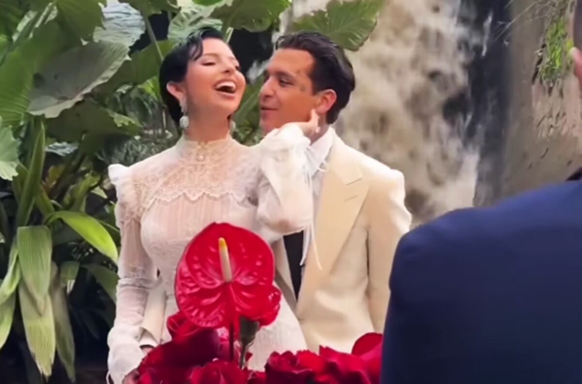 Ángela Aguilar y Christian Nodal ya son marido y mujer. Foto: Instagram