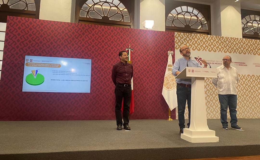 Aseguran autoridades que azoteas de la CDMX han sido liberadas de anuncios espectaculares. Foto: Alberto Acosta