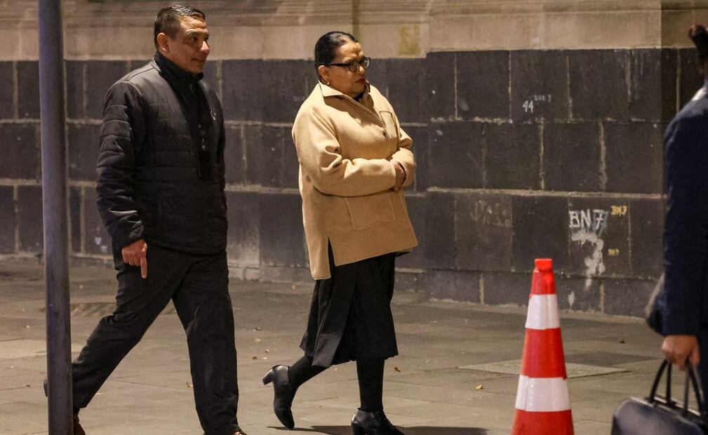 La secretaria de Gobernación, Rosa Icela Rodríguez también llega a Palacio Nacional. (16/12/24) Foto: Luis Camacho/ EL UNIVERSAL